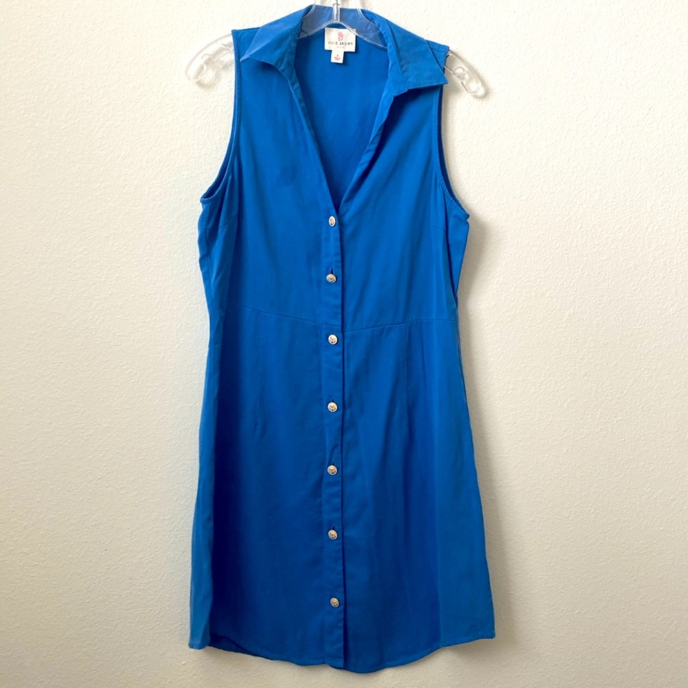 Blue button down dress by JB by Julie Brown. Size 8